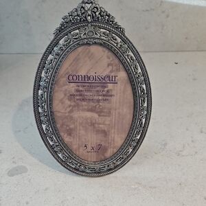 Vintage Silver Oval Photo Frame